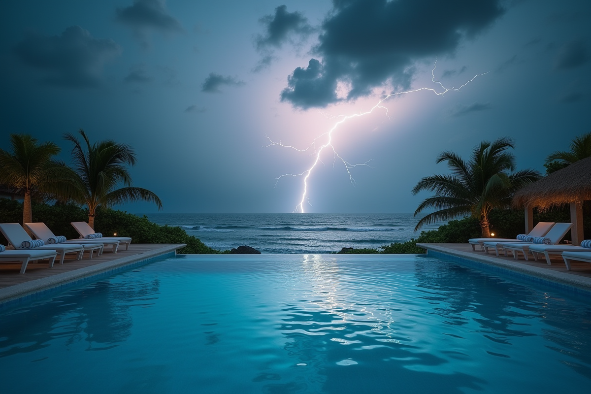orage piscine